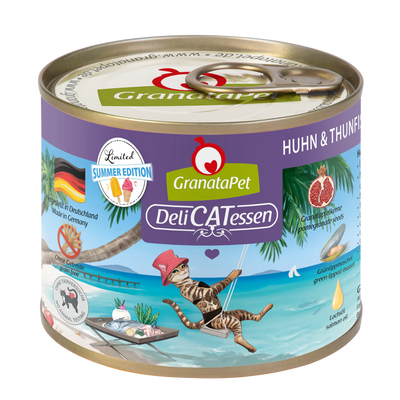 GranataPet DeliCATessen Cat Wet Food - Chicken and Tuna 200g Summer Edition