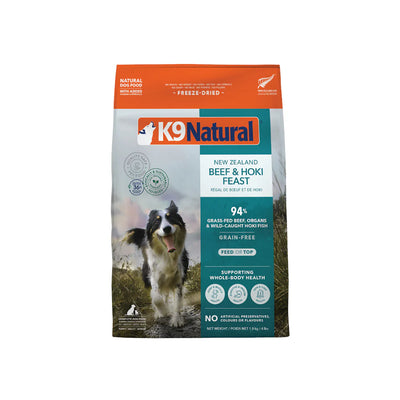 K9 Natural Hoki & Beef Feast Freeze-Dried Dog Food