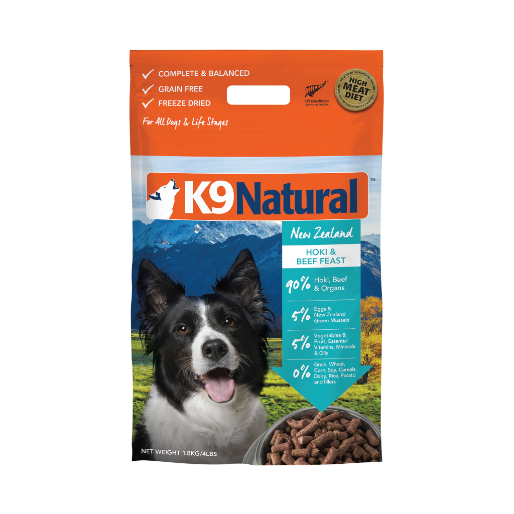 K9 Natural Hoki & Beef Feast Freeze-Dried Dog Food