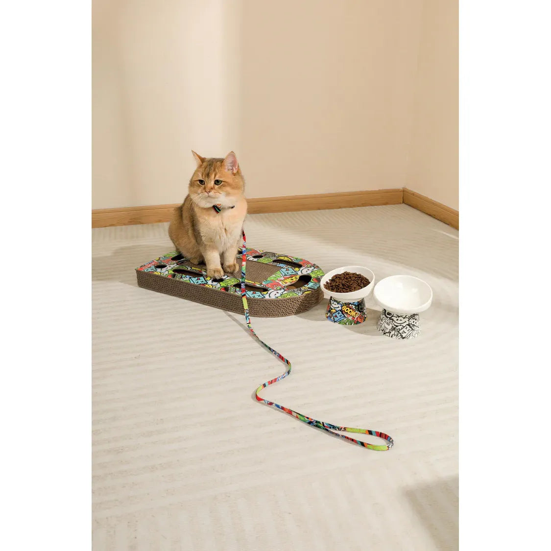 M-Pets URBANSTYLE Freestyle Cat Scratcher - Mixed Color