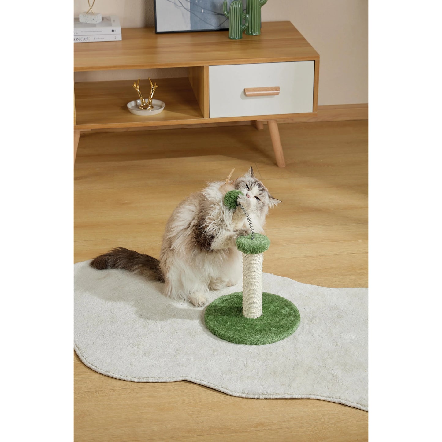 M-Pets MY FIRST CAT TREE Feather - Green
