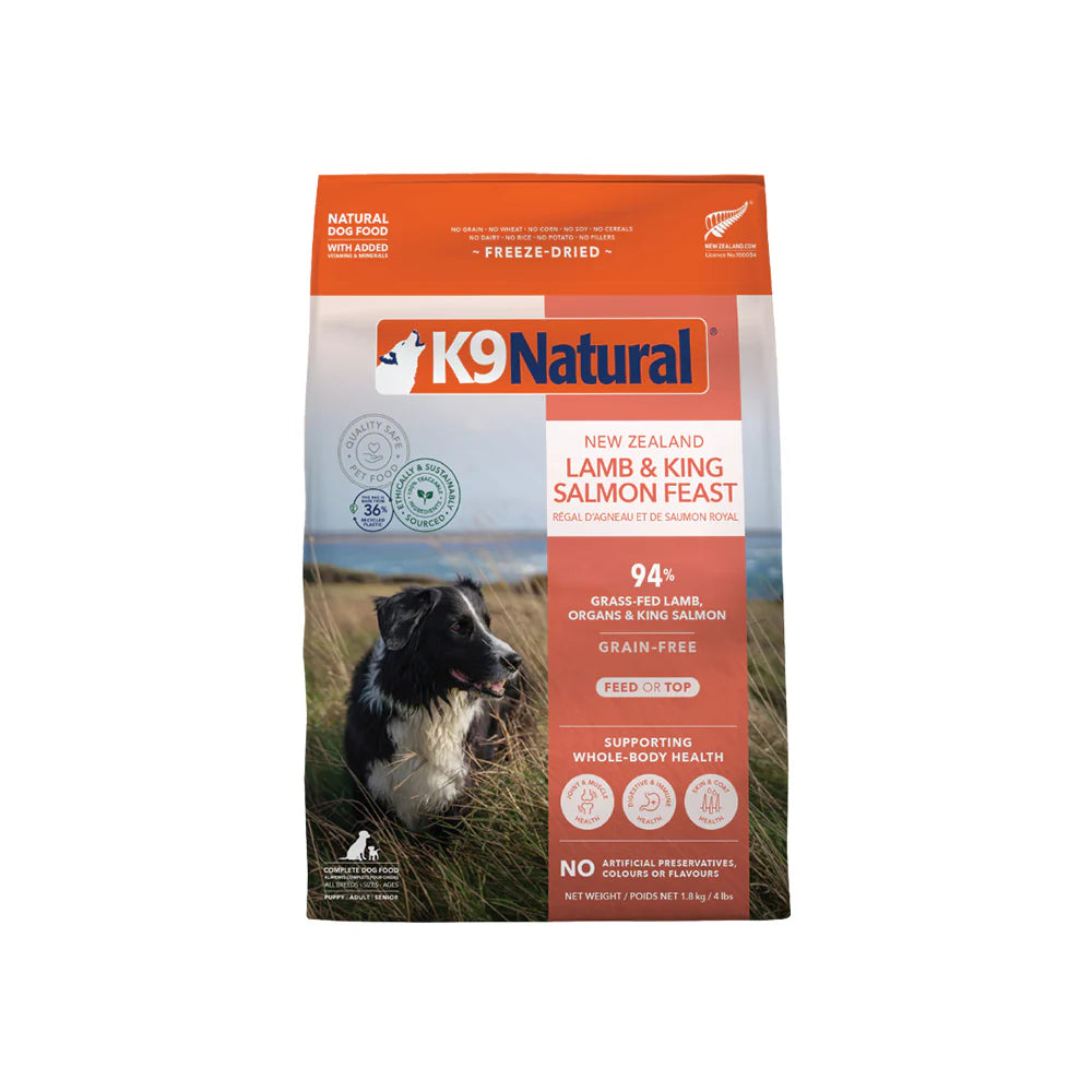 K9 Natural Lamb & King Salmon Feast Freeze-Dried Dog Food