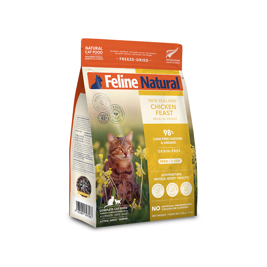 Feline Natural Chicken Feast Freeze-Dried Cat Food 320g
