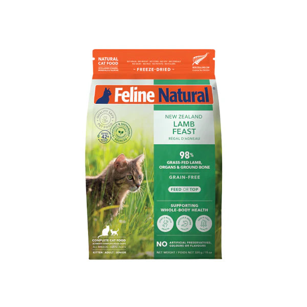 Feline Natural Lamb Feast Freeze-Dried Cat Food 320g
