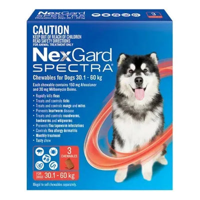 NexGard Spectra for Dogs 30.1-60KG