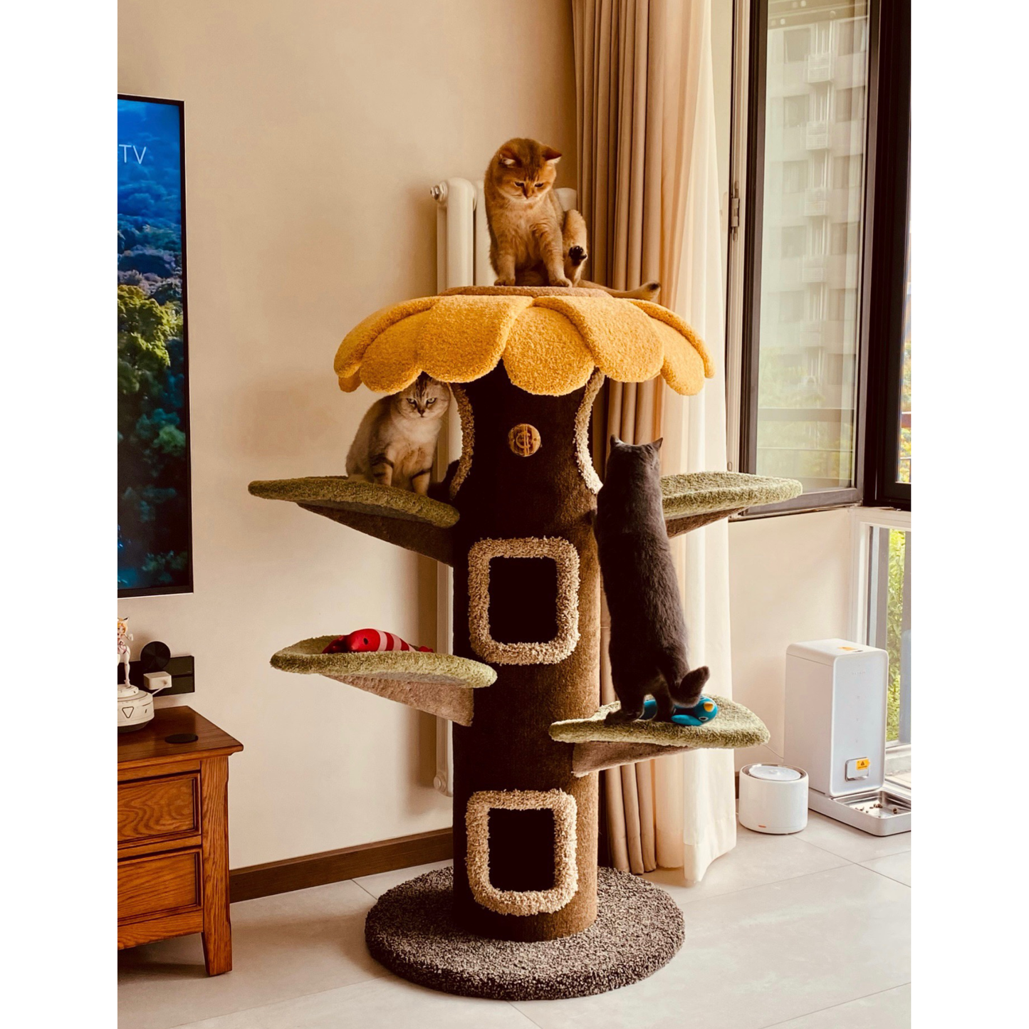 Camily "Sunflower" Climbing Cat Tree