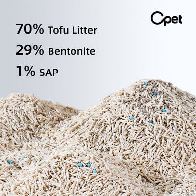 Opet Composite Clumping Litter - Tofu + Bentonite 8.6KG