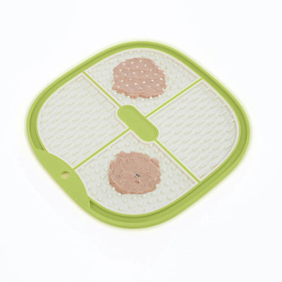 Pet Marvel Pet Licking Food Plate Green