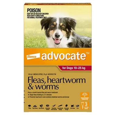 ADVOCATE DOG LARGE RED 10-25KG