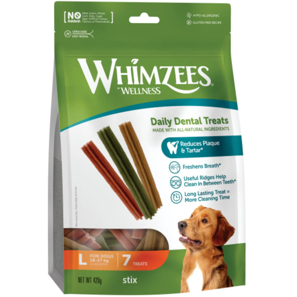Whimzees Dental Dog Treats Stix