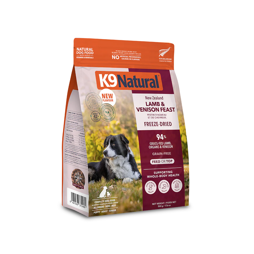 K9 Natural Lamb & Venison Feast Freeze-Dried Dog Food