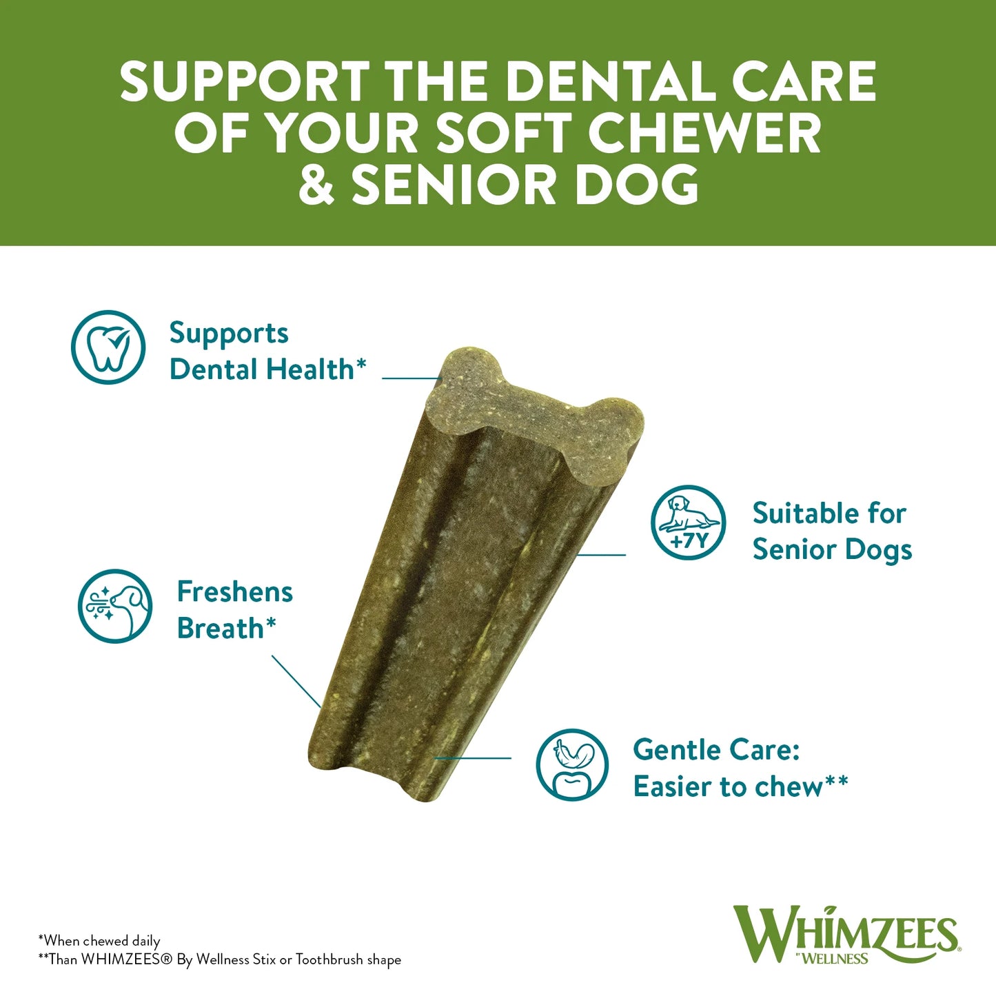 Whimzees Dental Dog Treats Soft