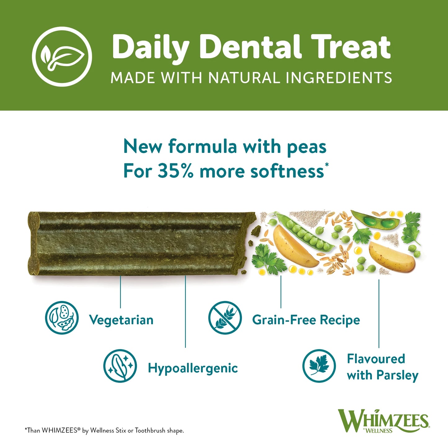 Whimzees Dental Dog Treats Soft