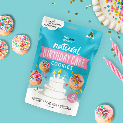 The Pet Projcet Dog Treats BIRTHDAY CAKE COOKIE 8PK