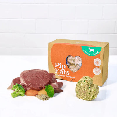 Pip Eats Frozen Raw Dog Food Luscious Lamb 90g x 12