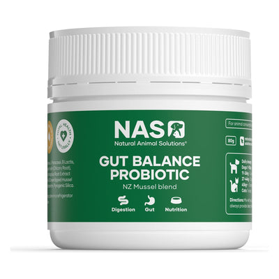 NAS Natural Animal Solutions - Gut Balance Probiotic NZ Mussel Blend Supplement