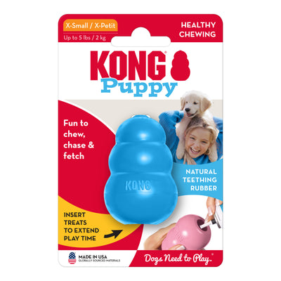 KONG Dog Toy Classic Rubber Puppy Assorted Color