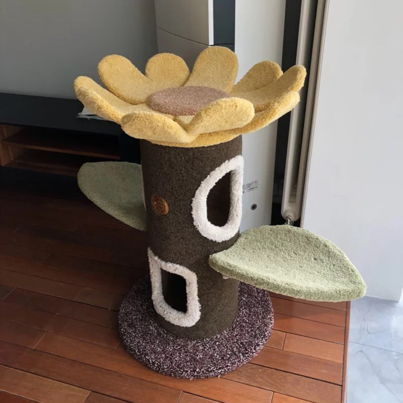 Camily Small "Sunflower" Cat Climbing Cat Tree