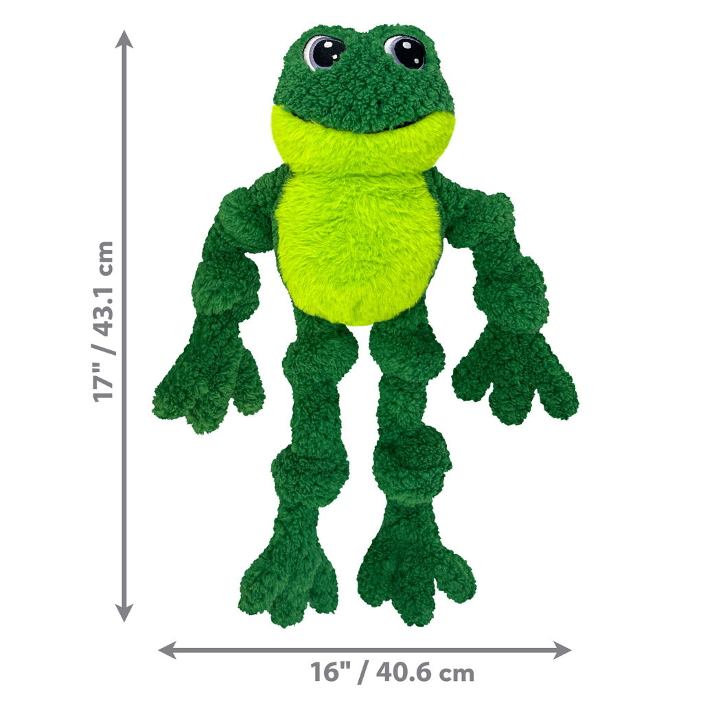 KONG Squeaky Dog Toy Knots Frog Large