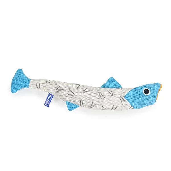 Rosewood Cat Toy BATTERSEA CATNIP KICKER FISH (GEO PRINT)