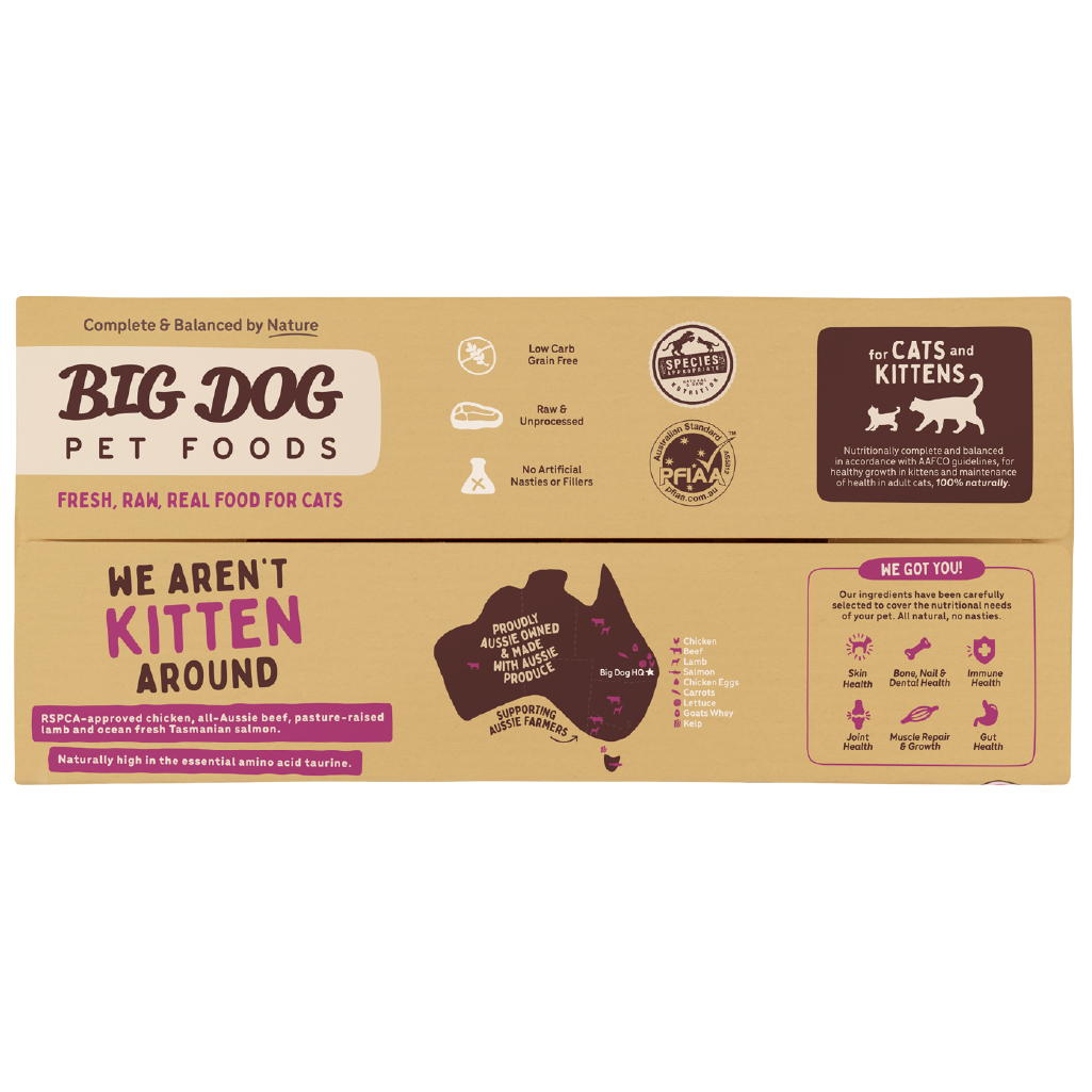 Big Dog Raw Food For Cats Combo 1.38Kg