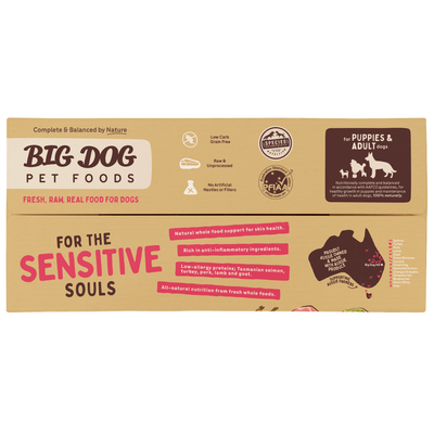 Big Dog Raw Food For Dogs Sensitive Skin Raw Diet 3Kg