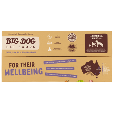 Big Dog Raw Food For Dogs Wellbeing Raw Diet 3Kg