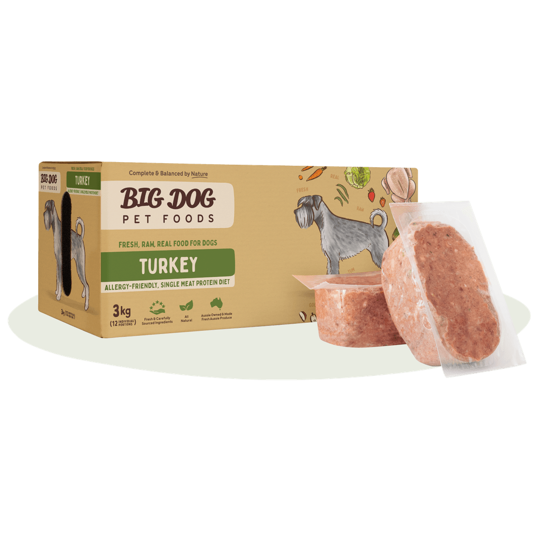 Big Dog Raw Food For Dogs Turkey 3Kg