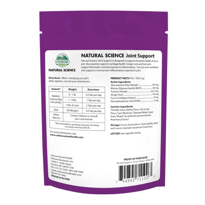 Oxbow Supplements Natural Science Joint Support