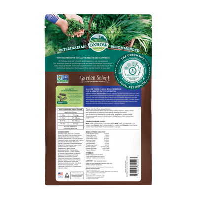 Oxbow Garden Select Adult Rabbit Food 1.8kg