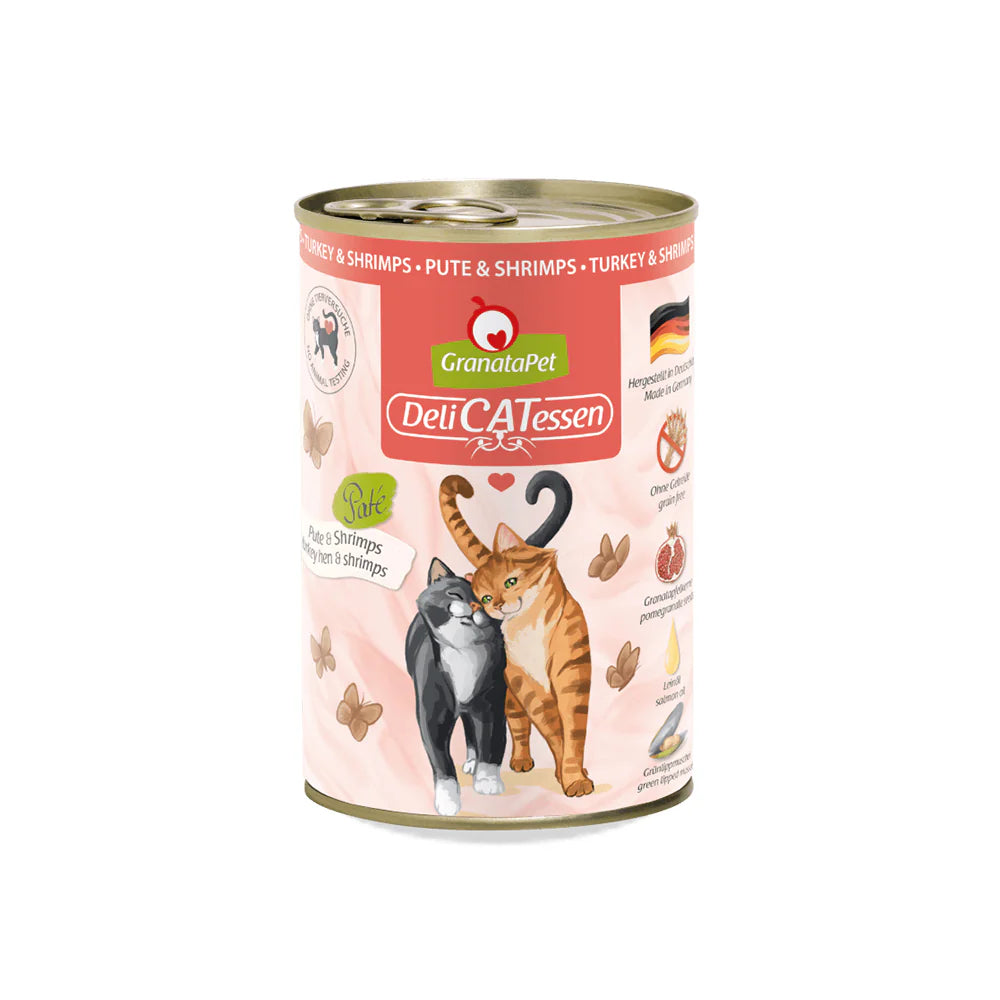 GranataPet Cat Can DeliCATessen - Turkey & Shrimps