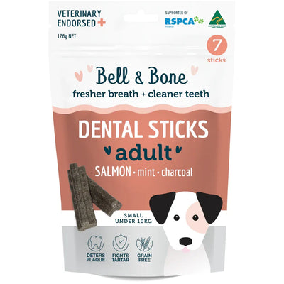 Bell and Bone Dog Dental Sticks - Salmon, Mint and Charcoal