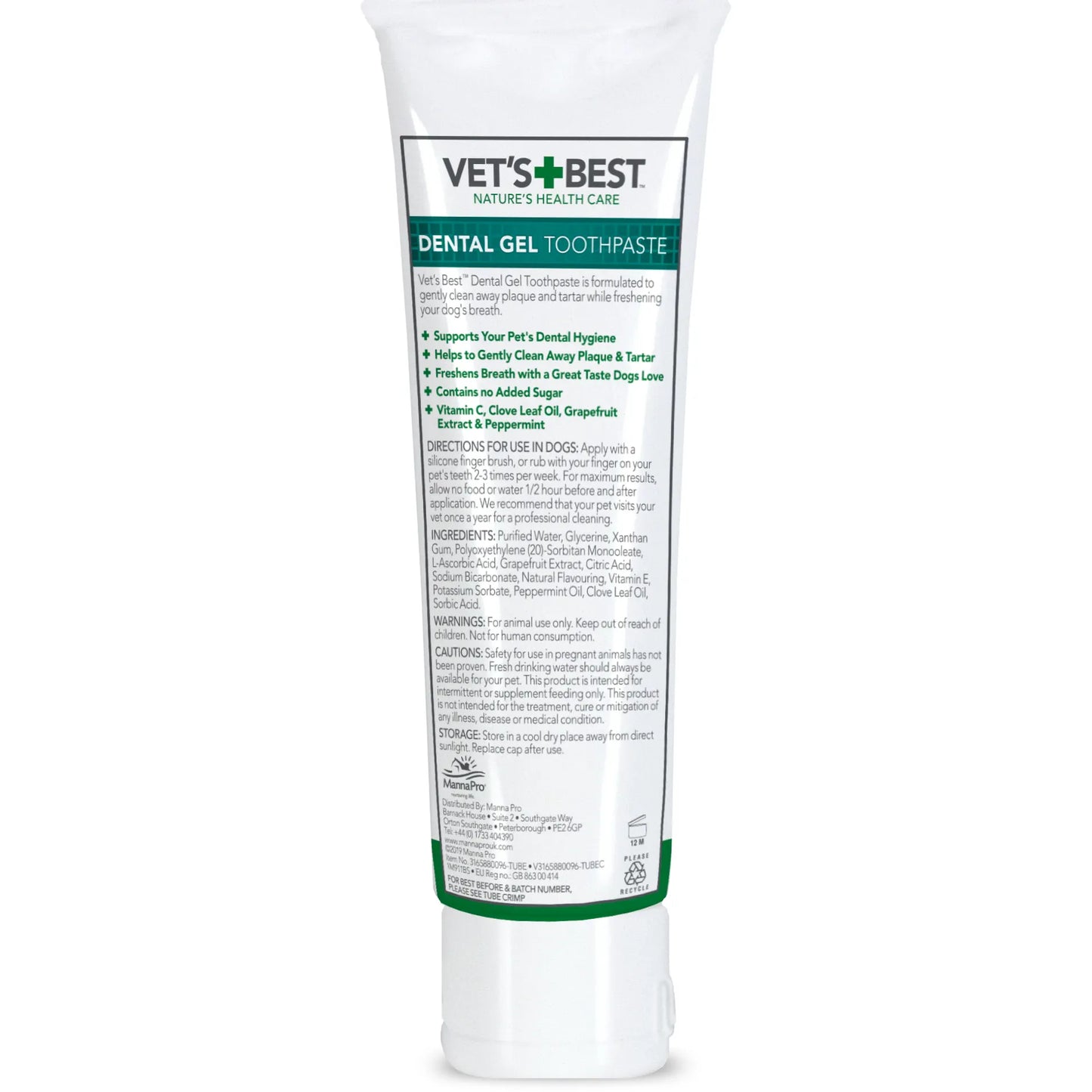 Vet's Best Dental Gel Toothpaste for Dogs 100g
