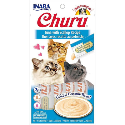 INABA Cat Churu Puree Tuna With Scallop 56G