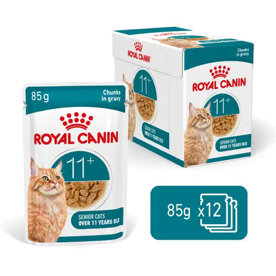 ROYAL CANIN Ageing 11+ Chunks in Gravy Wet Cat Food 85g x 12
