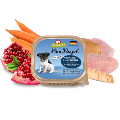 GranataPet Mini Royal - Turkey & Coney Puppy/Junior Wet Food 150g