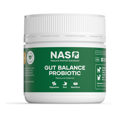 NAS Natural Animal Solutions - Gut Balance Probiotic Natural Blend Supplement
