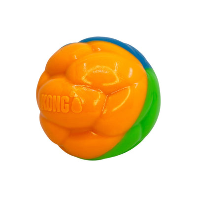 KONG Dog Toy Twists Hi Vis Ball Large
