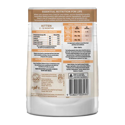 IVORY COAT - Grain Free Kitten Wet Cat Food Chicken in Gravy