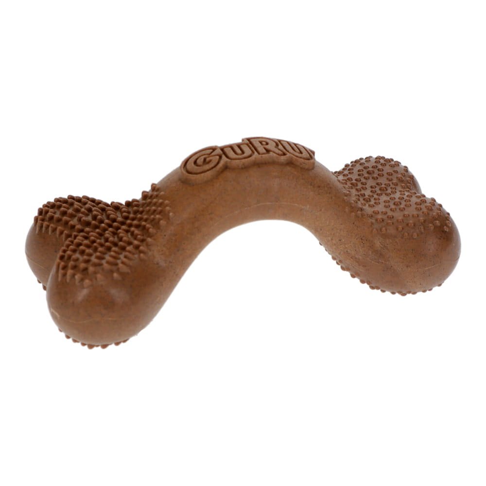GURU Dog Toy Bone Bacon-Scented Medium