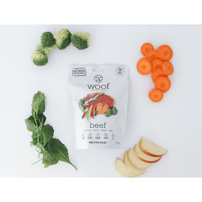 The New Zealand Natural Woof Freeze Dried Dog Food Beef 280g