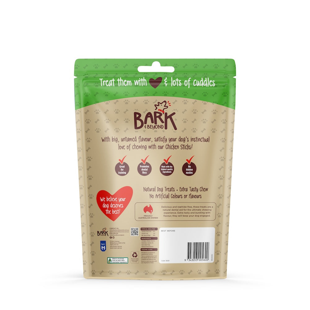 Bark & Beyond Dog Treats Chicken Sticks 6pcs