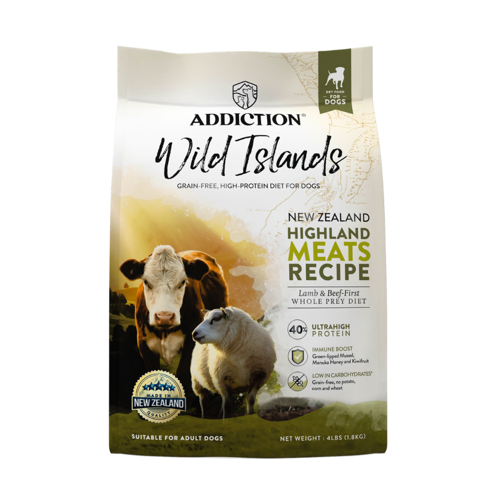 Addiction Dog Dry Food Wild Islands Highland Meats