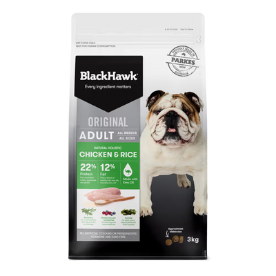 Black Hawk Adult Dog Dry Food Chicken And Rice