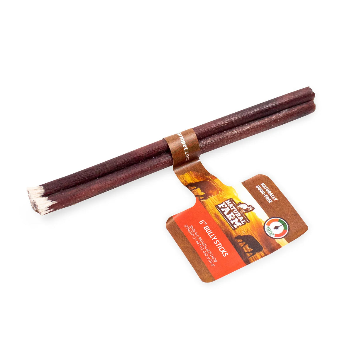 Natural Farm Dog Treat 6" Standard Bully Stick 15cm 1pc