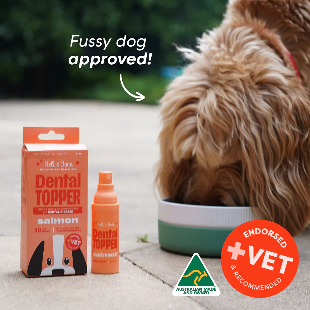 Bell and Bone Dog Dental Topper Spray - Salmon 30ml