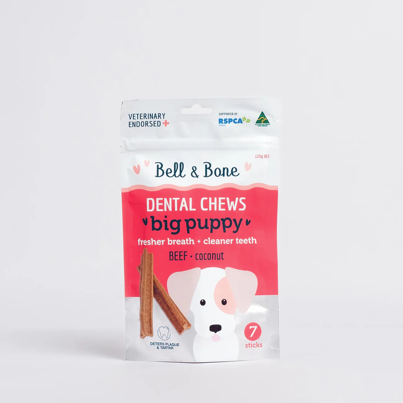 Bell and Bone Dog Dental Sticks - Puppys - Beef and Coconut