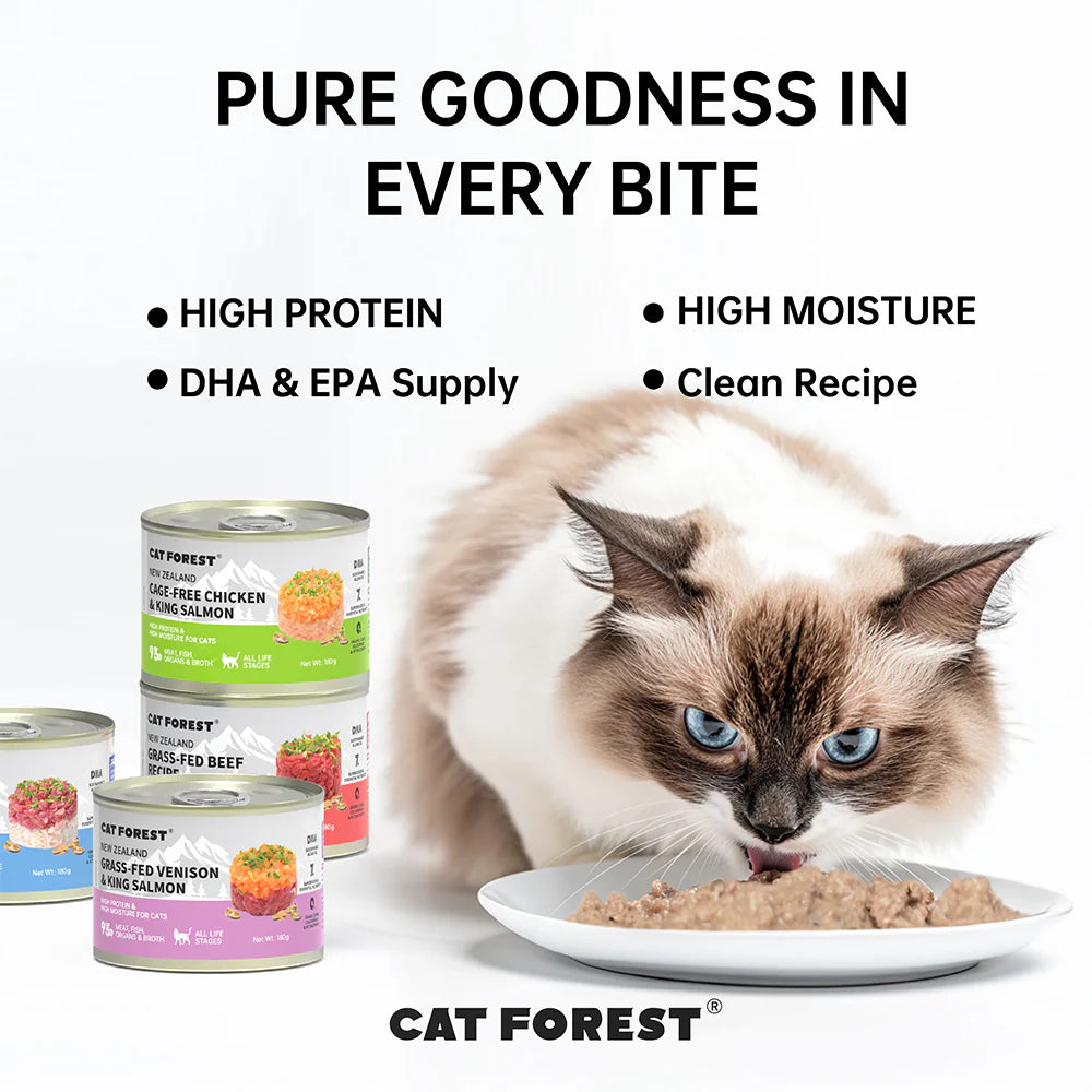CAT FOREST Wet Cat Food Grass-Fed Beef & Mackerel