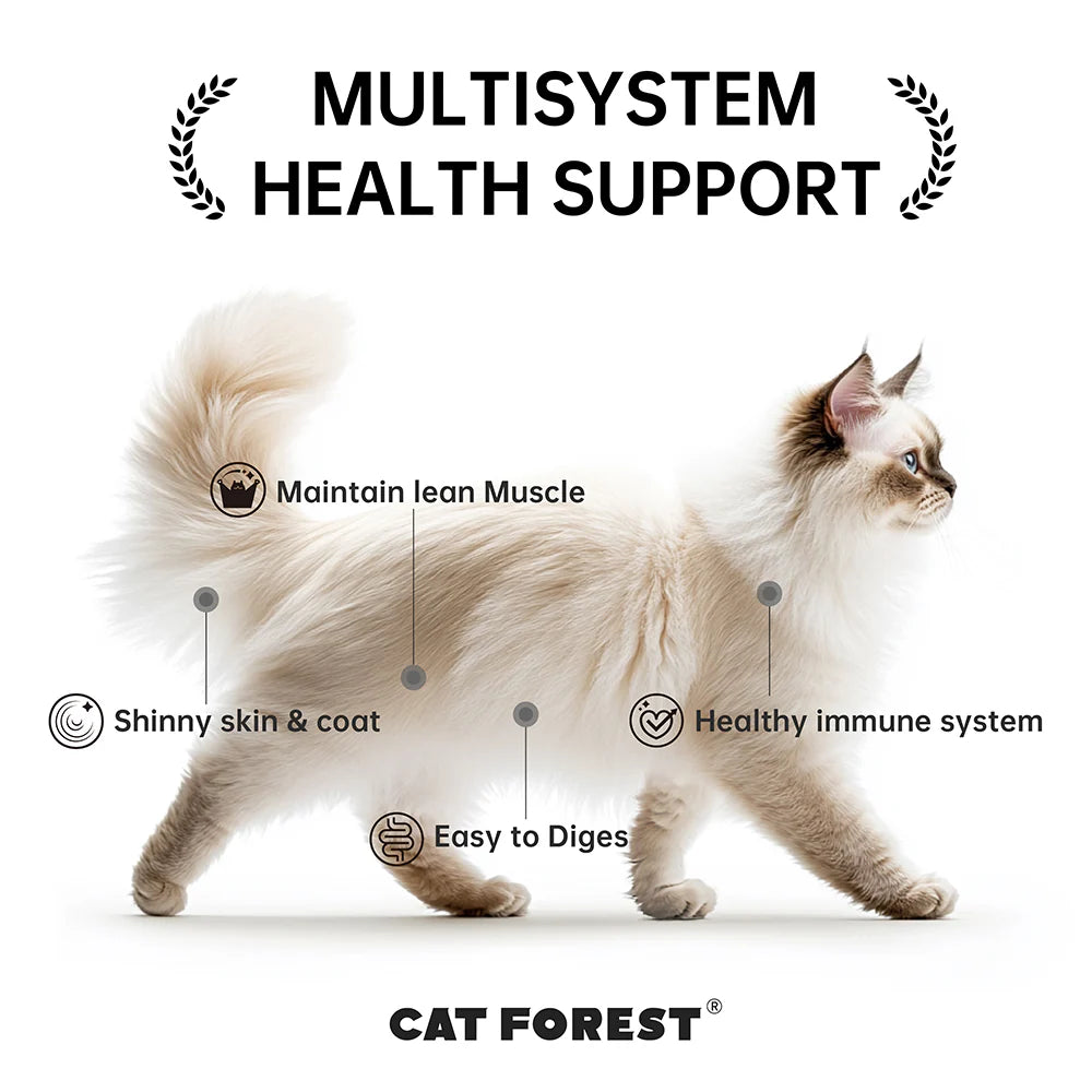 CAT FOREST Wet Cat Food Grass-Fed Beef & Mackerel