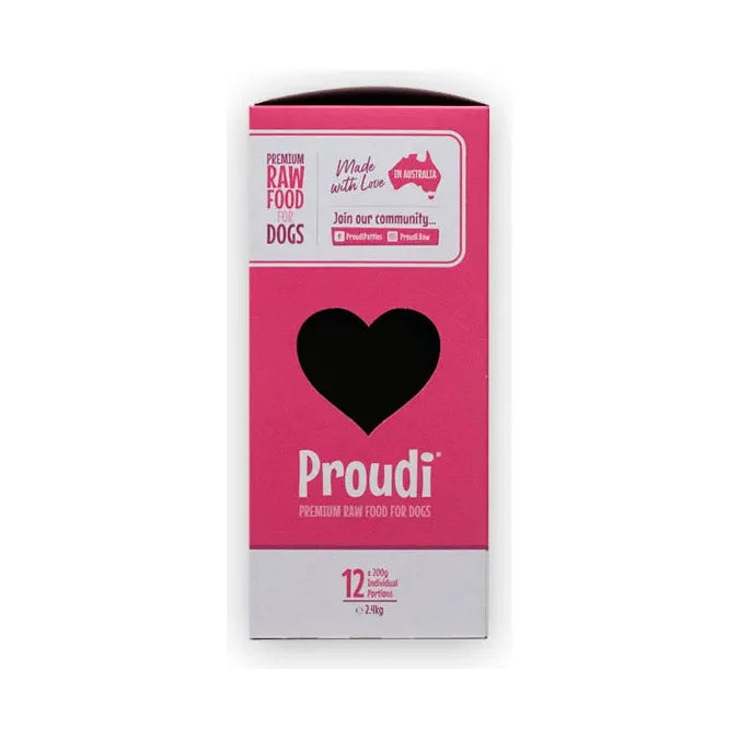 Proudi Dog Raw Food - Single Protein Beef 2.4Kg